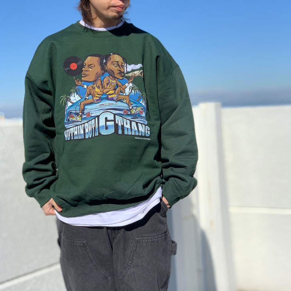 【20%OFF】 全2色 ラップアタック RAP ATTACK クルースウェット トレーナー Fuckin' Jay × Rap Attack