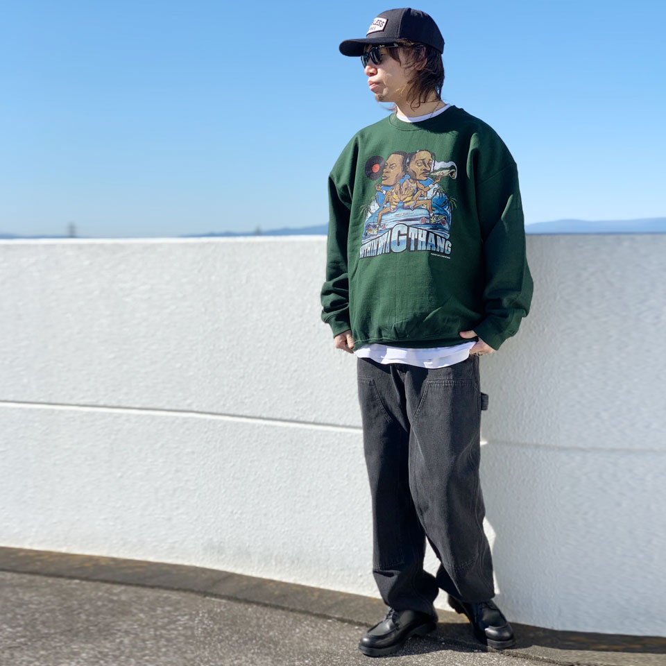 【20%OFF】 全2色 ラップアタック RAP ATTACK クルースウェット トレーナー Fuckin' Jay × Rap Attack