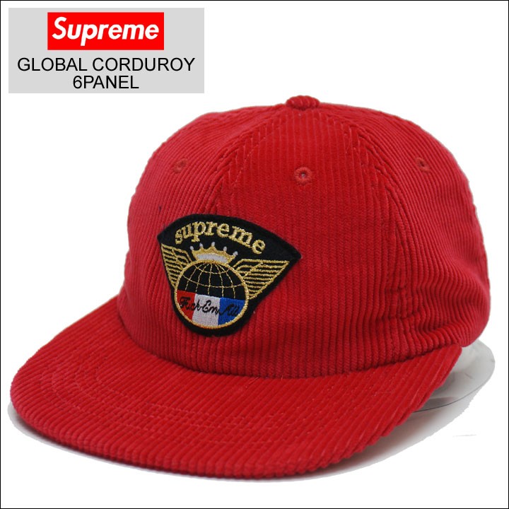 SUPREME / GLOBAL CORDUROY CAP